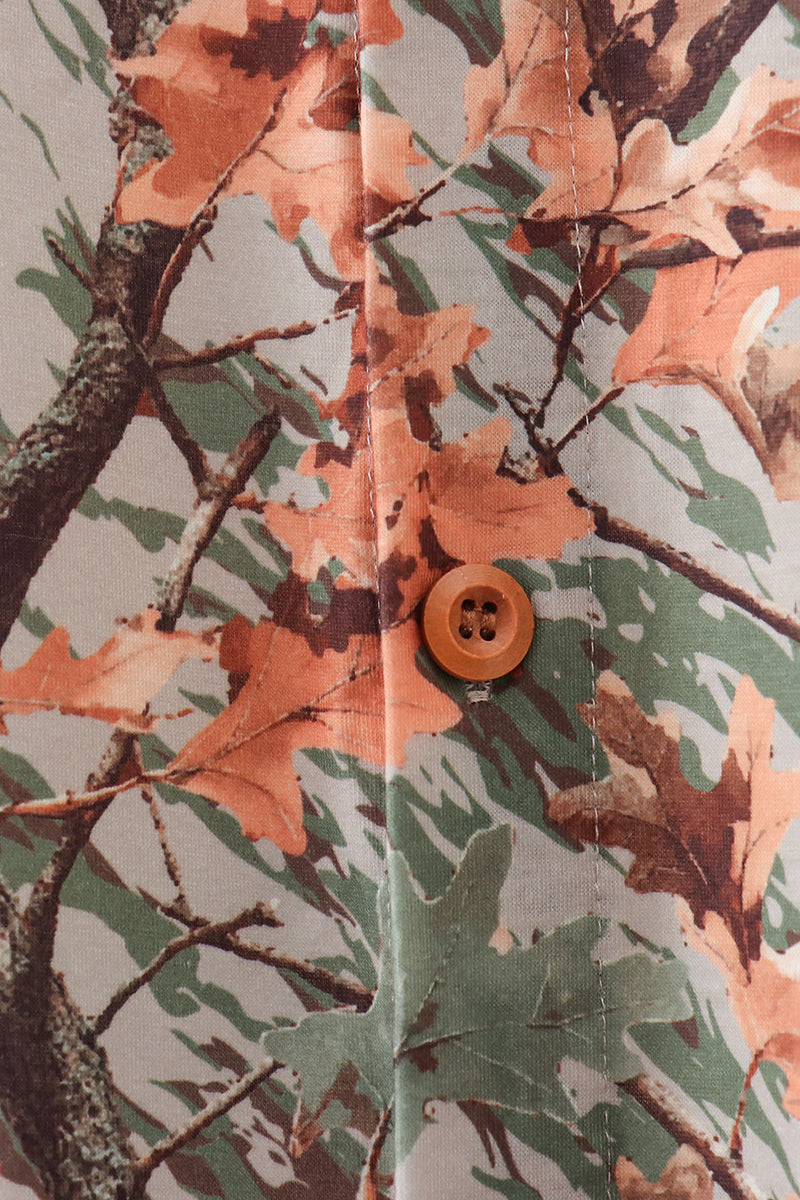 Camo Wildlife Embroidered Dad&me Button Down Shirt
