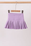 Purple pleated skort