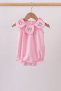Pink Floral Embroidery Bubble