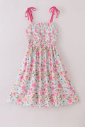 Blossom bliss smocked mom dress