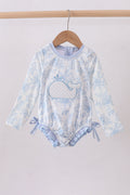 Blue Whale Applique  Rashguard