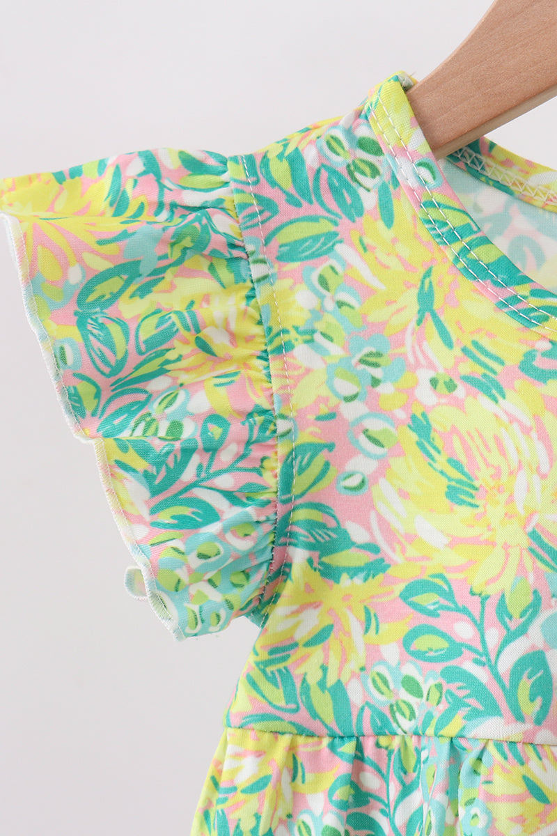 Yellow Lily Floral Bubble